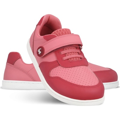 Be Lenka Scoot Kids celoročné nízke barefoot topánky light & dark pink