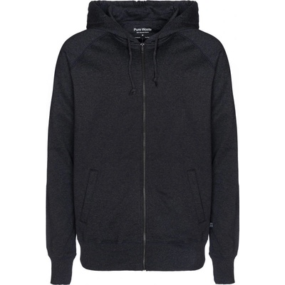 Pure Waste mikina s kapucí HJUB na zip unisex COT74HJUB02001 anthracite