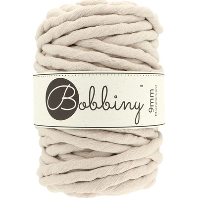 Bobbiny Macrame Cord 9 mm Beige