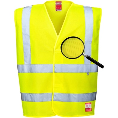 PortWest Vesta Hi-Vis Anti Static Flame Resistant FR71 reflexní Žlutá