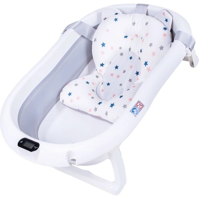 Primabobo Skládací vana Premium s teploměrem a polštářkem Grey