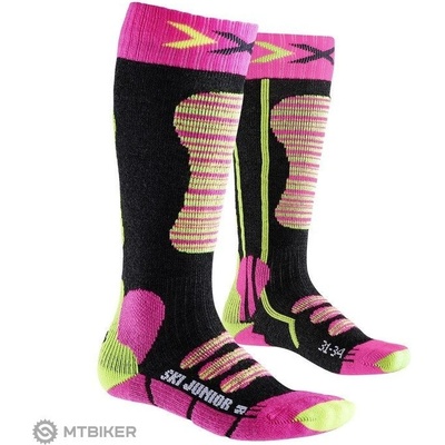 X-socks X-bionic detské ponožky fuschia/yellow