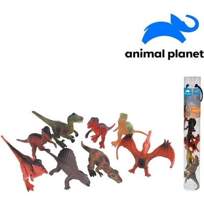 MaDe Zvieratká v tube dinosaury 7 11 cm mobilné aplikácie pre zobrazenie zvieratiek 8 ks