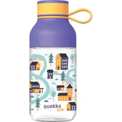 QUOKKA KIDS Plastová láhev s poutkem ICE-INDIAN 430 ml