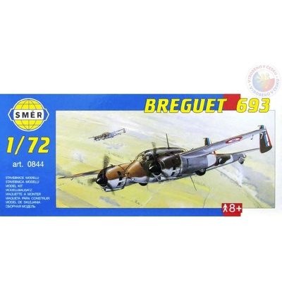 Směr Breguet 693 slepovací stavebnice letadlo 1:72