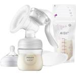 Philips Ръчна помпа за изцеждане Philips Avent - Natural Motion, с 5 броя торбички за кърма (SCF430/20) - ozone
