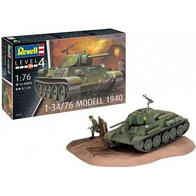 Revell Plastic ModelKit tank 03294 T 34/76 Modell 1940 1:76