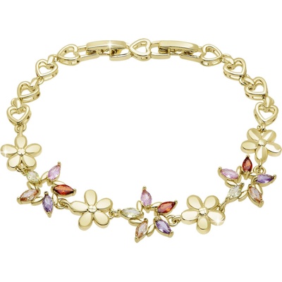 Biju Květinový náramek s barevnými zirkony 2918 2002918