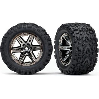 Traxxas колело 2.8", диск RXT черен хром, гума Talon Extreme (чифт)