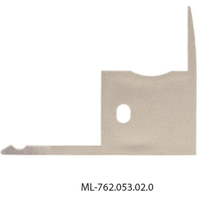 ML-762.053.02.0 Koncovka pro AK bez otvoru pravá, stříbrná barva, 1ks