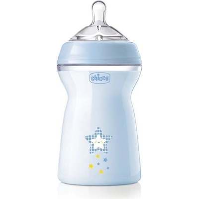 Chicco fľaša dojčenská Natural Feeling chlapec modrá 330 ml