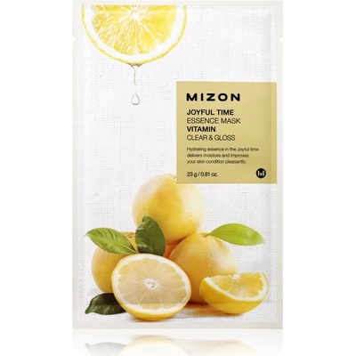 Mizon Joyful Time Vitamin платнена маска с почистващ и освежаващ ефект 23 гр