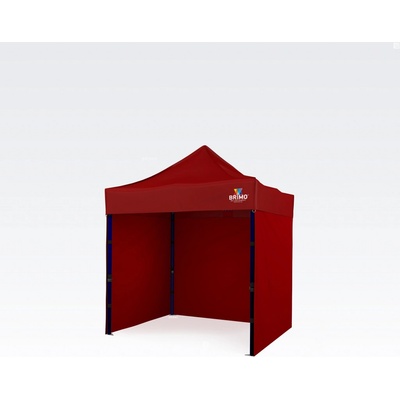 BRIMO Párty stan 2x2m s 3 stěnami Červená E. Ocel