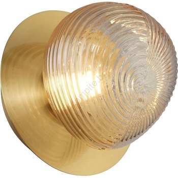 MILAGRO Led стенно осветително тяло bolla led/3w/230v златисто/димно бежово (mi2618)