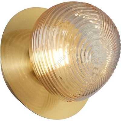 MILAGRO Led стенно осветително тяло bolla led/3w/230v златисто/димно бежово (mi2618)