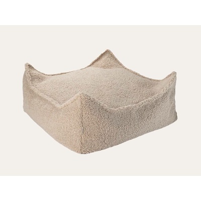 Wigiwama Cream White Square Ottoman