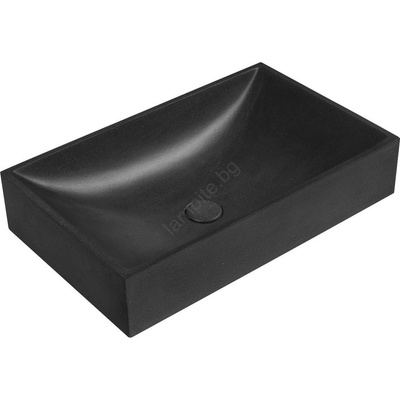 SAPHO - Мивка за плот 58x36 см бетон/черна (SH0580)