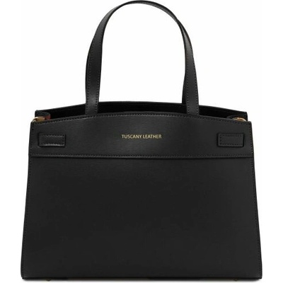 Tuscany Leather dámska kožená shopper kabelka Musa Mint Green