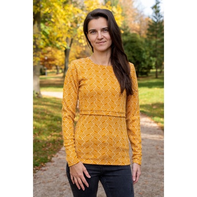 Jsem máma kojicí tričko 100% merino okrové vlny