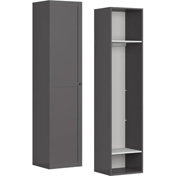 Image 1 of BRW Гардероб flex - 50*45*218 - графит (f57-szafa_zestaw_89-gf)