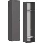BRW Гардероб flex 50 / 45 / 218 см графит - тесен гардероб за ниша (f57-szafa_zestaw_89-gf)