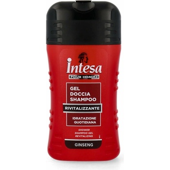 Intesa Intesa Pour Homme pánsky sprchový gél a šampón 2v1 Rivitalizzante Ginseng 250 ml