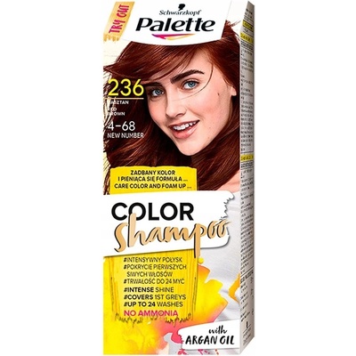 Schwarzkopf Palette Color Shampoo 236 gaštanový
