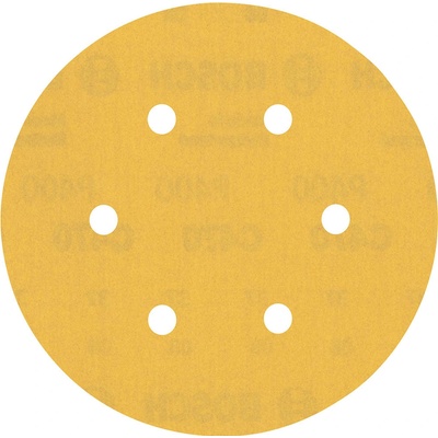 BOSCH Brúsny papier EXPERT C470 so 6 otvormi, 150 mm, zrnitosť 400, 5 ks 2608900821