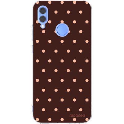 Picasee silikonový průhledný obal pro Huawei P Smart 2019 Peach Dots & Chocolate – Hledejceny.cz
