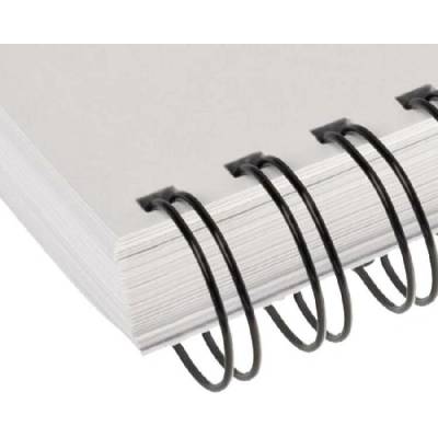 Renz Wire Kovový hřbet 2:1, 14,3 mm (do 120l), 50 ks, černá