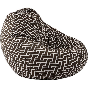 Image 1 of PUFRELAX Пуф круша 520л. , Nirvana Gigant, Zippity Brown, Перящ се калъф, Пълнеж от Полистиролни перли, Гама Premium (PUF-G-NGG-PT-ZIB)