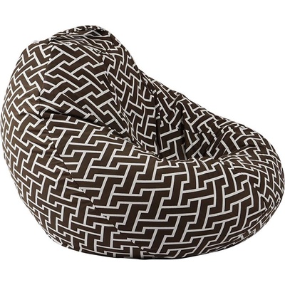 PUFRELAX Пуф круша 520л. , Nirvana Gigant, Zippity Brown, Перящ се калъф, Пълнеж от Полистиролни перли, Гама Premium (PUF-G-NGG-PT-ZIB)