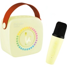 Kiddoboo Bluetooth Karaoke set mikrofon a reproduktor žlutý