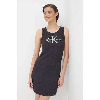 Calvin Klein Рокля Calvin Klein Jeans в черно къса с кройка по тялото J20J223069 (J20J223069)