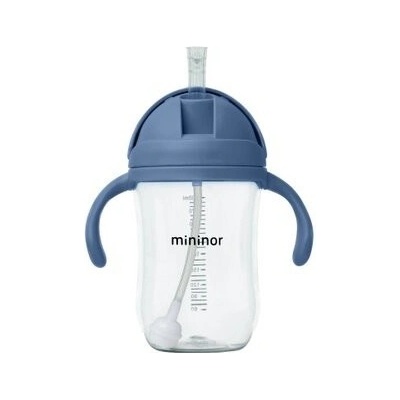 Mininor lahev s brčkem tritan 330 ml Blue Whale