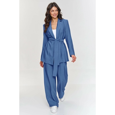 Makadamia dámska súprava sako a nohavice M883 blue jeans