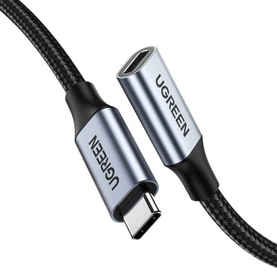 UGREEN US372 USB-C 3.1 Gen2 hosszabbító kábel 4K 100W 1m fekete (30205B) (30205B) (30205B)