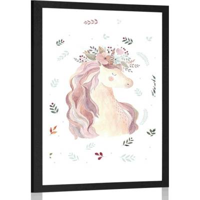 Plakát s paspartou kouzelný jednorožec - 40x60 no frame