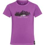 Jack Wolfskin Детска спортна тениска Jack Wolfskin Kid's Hiking Graphic T-Shirt Sport shirt - Print Freesia - размер 116 (EU) (704-5895-0312)