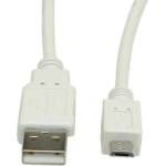 Roline Cable USB2.0 A-Micro B, M/M, 0.8m, Value 11.99. 8754 (11.99.8754)