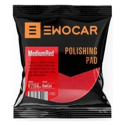 Ewocar MediumRed Medium Cut Polishing Pad 95/75 mm