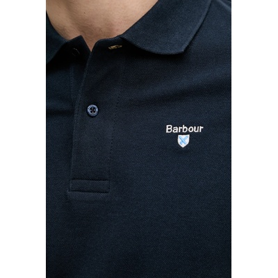 Barbour тениска с яка мъжка от памук ESSENTIALS (MML0358)