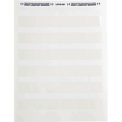 Brady LAT-35-361-2.5 / 029689, LaserTab laserové tlačiteľné štítky, 30.48 mm x 38.10 mm