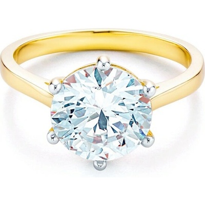 Savicki Zásnubný prsteň dvojfarebné zlato diamant D 15005 PI ZB