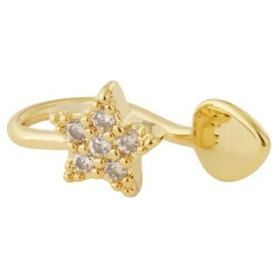 ORNAMENTI Pozlacená náušnice na boltec nebo do nosu Star gold OOR800187