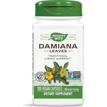 Nature's Way Damiana Leaves, 400 mg, 100 капсули, Nature's Way (12200)