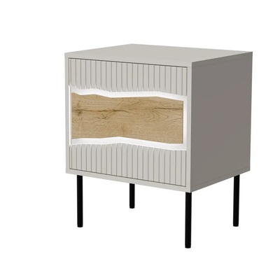 Cama meble Нощно шкафче Cama, 2 бр. INSERTO 50x40x61.5 кашмир + LED (5903815010972)