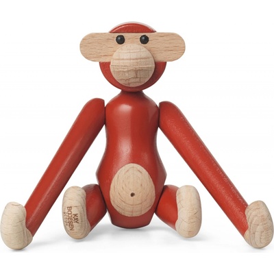 Kay Bojesen Denmark opička Monkey Mini Vintage Red 95 cm červená