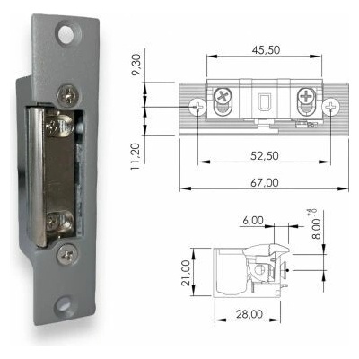 DORCAS El.otvírač 54NF412 12V níz.12V DC 21mm11211