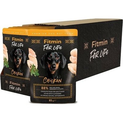 Fitmin Dog For Life Adult chicken with herbs 28 x 85 g